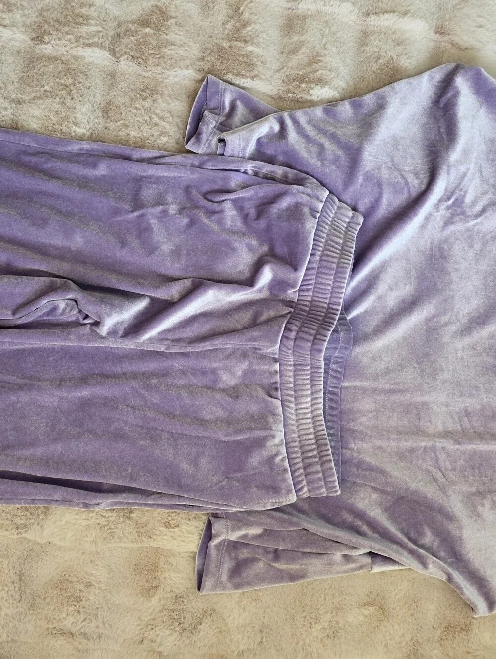 New Boston Proper Lavender Off-Shoulder Lounge Pajama Set Size M - Picture 4 of 7